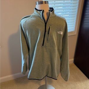 The North Face Sage Green Half-Zip Pullover